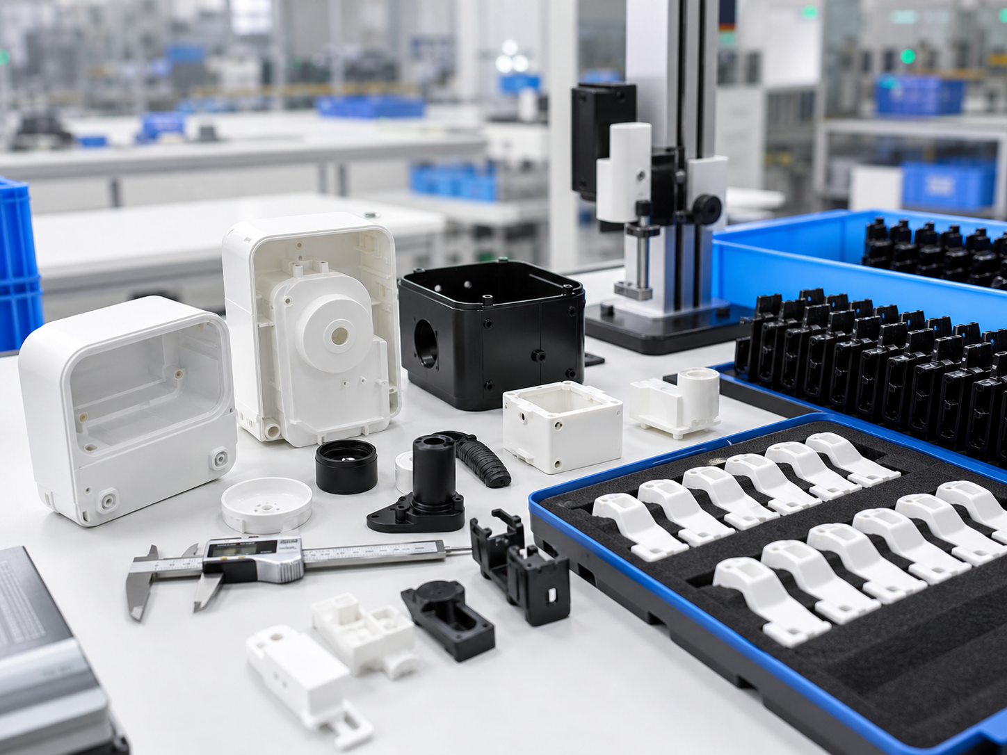 Quality inspection of custom injection molded plastic parts